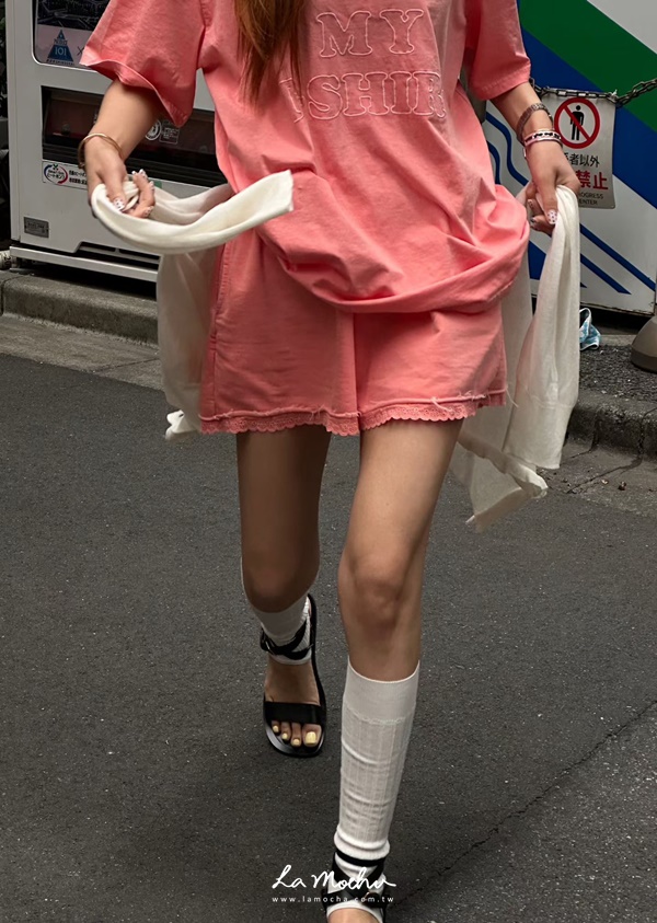 隨性舒適蕾絲短褲